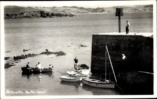 Ak Portscatho Cornwall England, The Pier Head