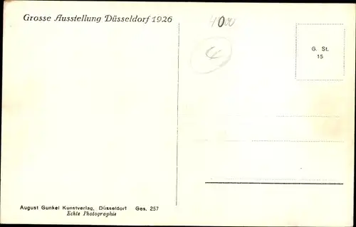 Ak Düsseldorf am Rhein, Fliegeraufnahme, Blick auf die Ausstellungshallen, Große Ausstellung 1926