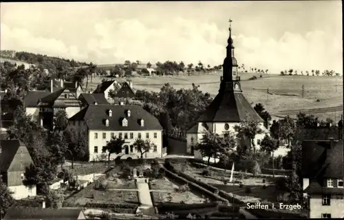 Ak Seiffen im Erzgebirge, Teilansicht