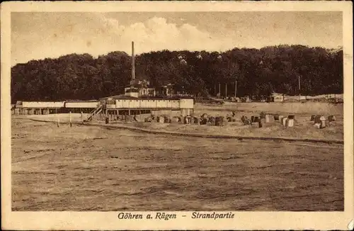 Ak Ostseebad Göhren auf Rügen, Strandpartie