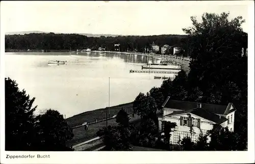 Ak Schwerin in Mecklenburg, Zippendorfer Bucht vom Kurhaus aus