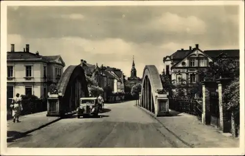 Ak Bad Lausick in Sachsen, Blick vom Bad zur Stadt