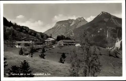 Ak Oberaudorf am Inn Oberbayern, Hocheck, Panorama