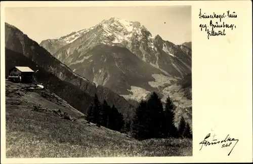 Ak Zillertal Tirol, Steinerkogelhaus