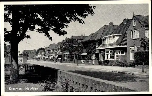 Ak Drachten Friesland Niederlande, Houtlaan