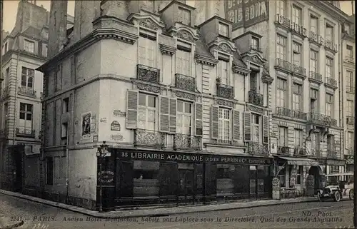 Ak Paris VI., Libraire Academique Didier Perrin & Cie., Quai des Grands Augustins