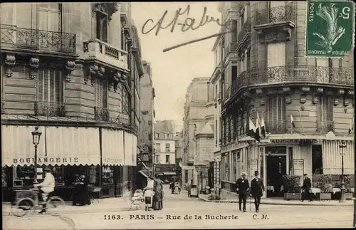 Ak Paris V., Rue de la Bucherie, Boulangerie