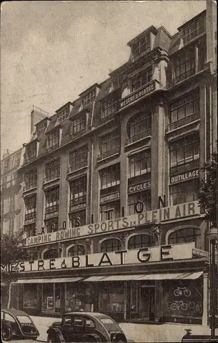 Ak Paris XVII., Mestre & Blatge, Avenue de la Grande Armee, Sportgeschäft