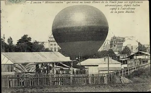 Ak Paris, L'ancien Mediterraneen, Ballon