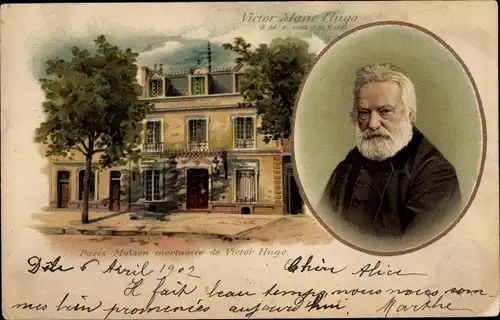 Ak Paris, Maison mortuaire de Victor Hugo