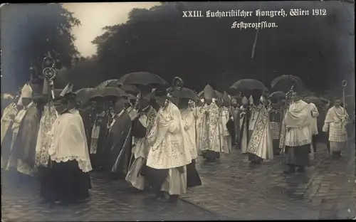 Ak Wien, XXIII. Eucharistischer Kongress, Festprozession, 1912