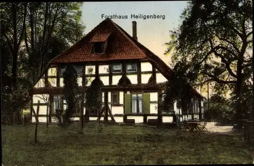 Ak Bruchhausen Vilsen Niedersachsen, Forsthaus Heiligenberg