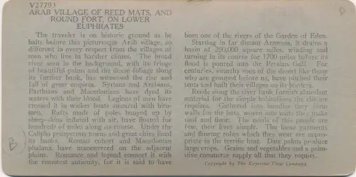 Stereo Foto Irak, Arabisches Dorf