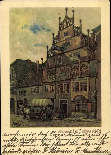 Künstler Ak Lemgo in Lippe, Haus Wippermann, Erbaut 1576