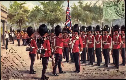 Künstler Ak Payne, Harry, Military in London, Grenadier Guards at Wellington Barracks