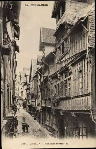 Ak Lisieux Calvados, La Rue aux Fevres