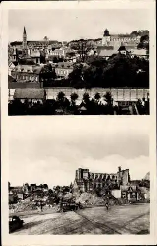 Ak Lisieux Calvados, Vue vers St. Jacques, La Cathedrale