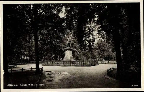 Ak Dąbie Szczecin Altdamm Stettin Pommern, Kaiser-Wilhelm-Platz