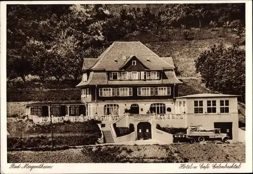 Ak Bad Mergentheim in Tauberfranken, Hotel Cafe Erlenbachtal