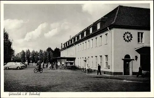 Ak Gütersloh in Westfalen, Bahnhof