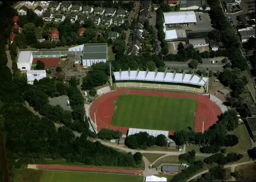 Ak Wattenscheid Bochum Ruhrgebiet, Lohrheide Stadion, SG Wattenscheid 09, Luftaufnahme