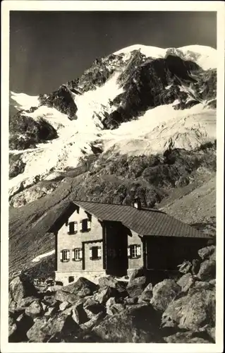 Ak Pontresina Kanton Graubünden Schweiz, Bovalhütte, Piz Morteratsch