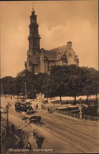 Ak Amsterdam Nordholland Niederlande, Westerkerk