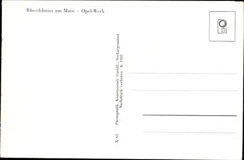 Ak Rüsselsheim am Main Hessen, Opelwerk, Panorama