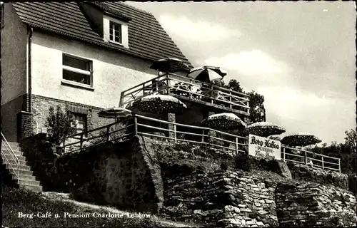 Ak Bergfreiheit Bad Wildungen in Hessen, Berg Café Pension Charlotte Lublow