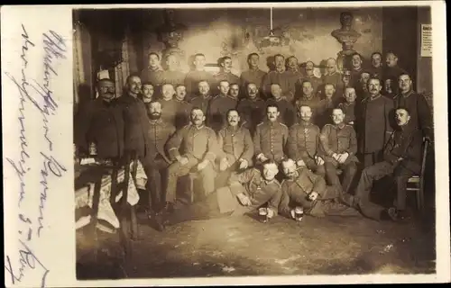 Foto Ak Gera in Thüringen, Gruppenbild Infanterie