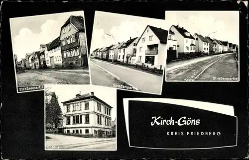 Ak Friedeberg in Hessen, Straßenpartien, Schule