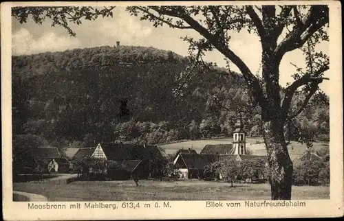 Ak Moosbronn Gaggenau im Schwarzwald, Blick vom Naturfreundeheim, Mahlberg