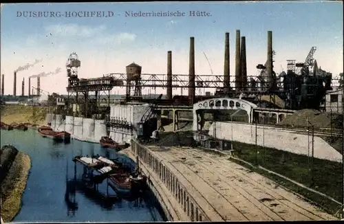 Ak Hochfeld Duisburg im Ruhrgebiet, Niederrheinische Hütte