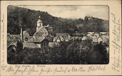 Ak Bad Sooden Allendorf an der Werra Hessen, Teilansicht