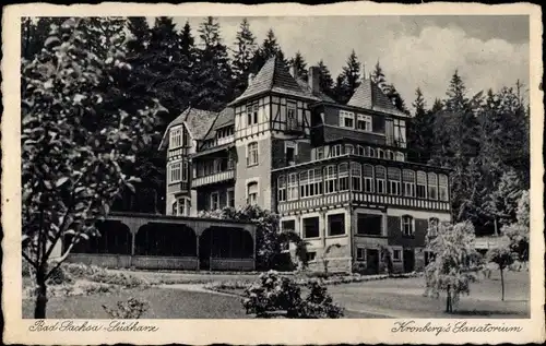 Ak Bad Sachsa in Niedersachsen, Kronberg's Sanatorium, Außenansicht