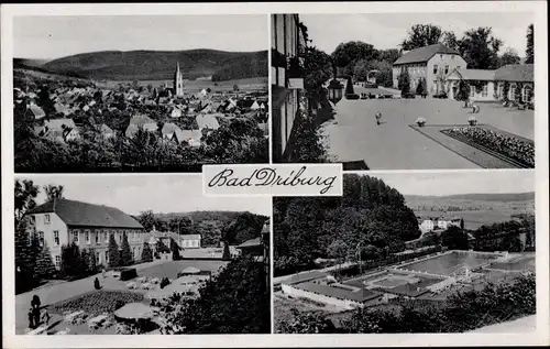 Ak Bad Driburg in Westfalen, Ortspartien, Teilansicht, Schwimmbad