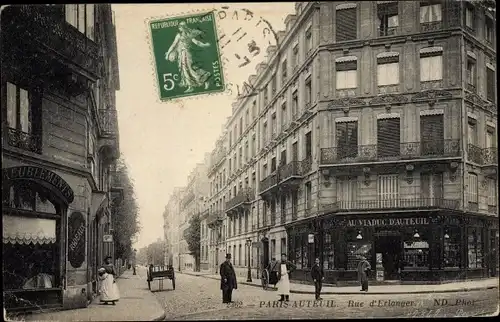 Ak Paris XVI., Rue d'Erlanger, Au Viaduc d'Auteuil
