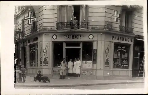 Foto Ak Paris XV., Pharmacie, Rue de Javel