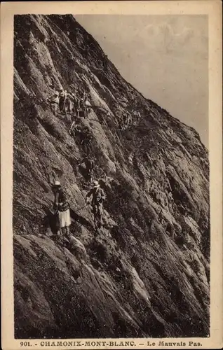 Ak Chamonix Mont Blanc Haute Savoie, Le Mauvais Pas