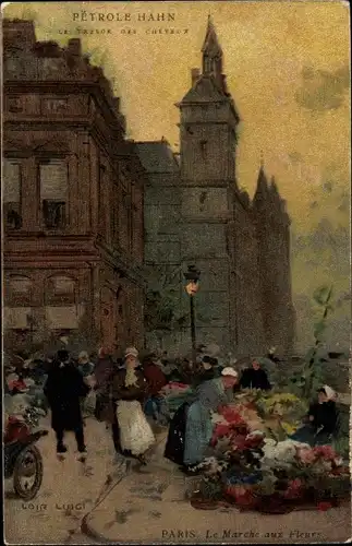 Künstler Ak Luigi, L., Paris, Le Marche aux Fleurs