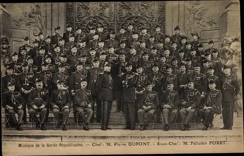 Ak Musique de la Garde Republicaine, Chef M. Pierre Dupont, Felicien Foret