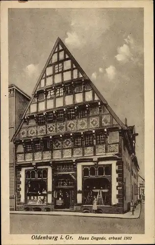 Ak Oldenburg im Großherzogtum Oldenburg, Haus Degode