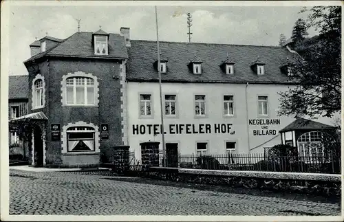 Ak Daun in der Eifel, Hotel Eifeler Hof, Bundeskegelbahn