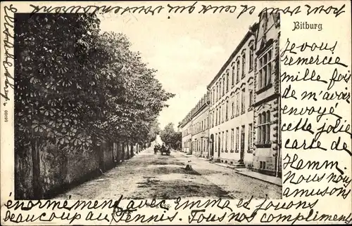 Ak Bitburg in der Eifel, Burgweg