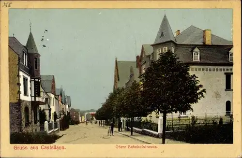 Ak Kastellaun im Hunsrück, Obere Bahnhofstraße