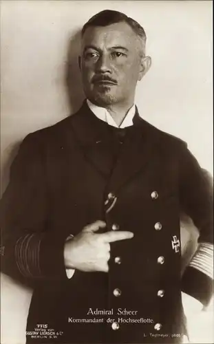 Ak Admiral Reinhard Scheer, Kommandant der Hochseeflotte