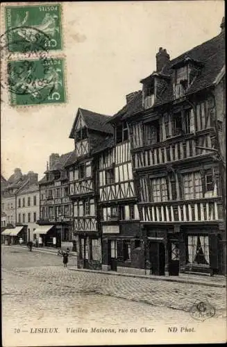 Ak Lisieux Calvados, Vieilles Maisons, rue au Char