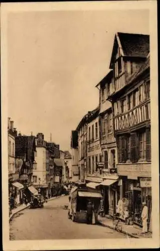 Ak Lisieux Calvados, La Grande Rue