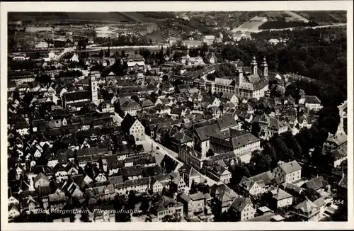 Ak Bad Mergentheim in Tauberfranken, Fliegeraufnahme