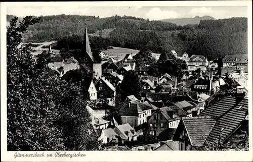 Ak Gummersbach im Oberbergischen Kreis, Teilansicht, Vogelschau